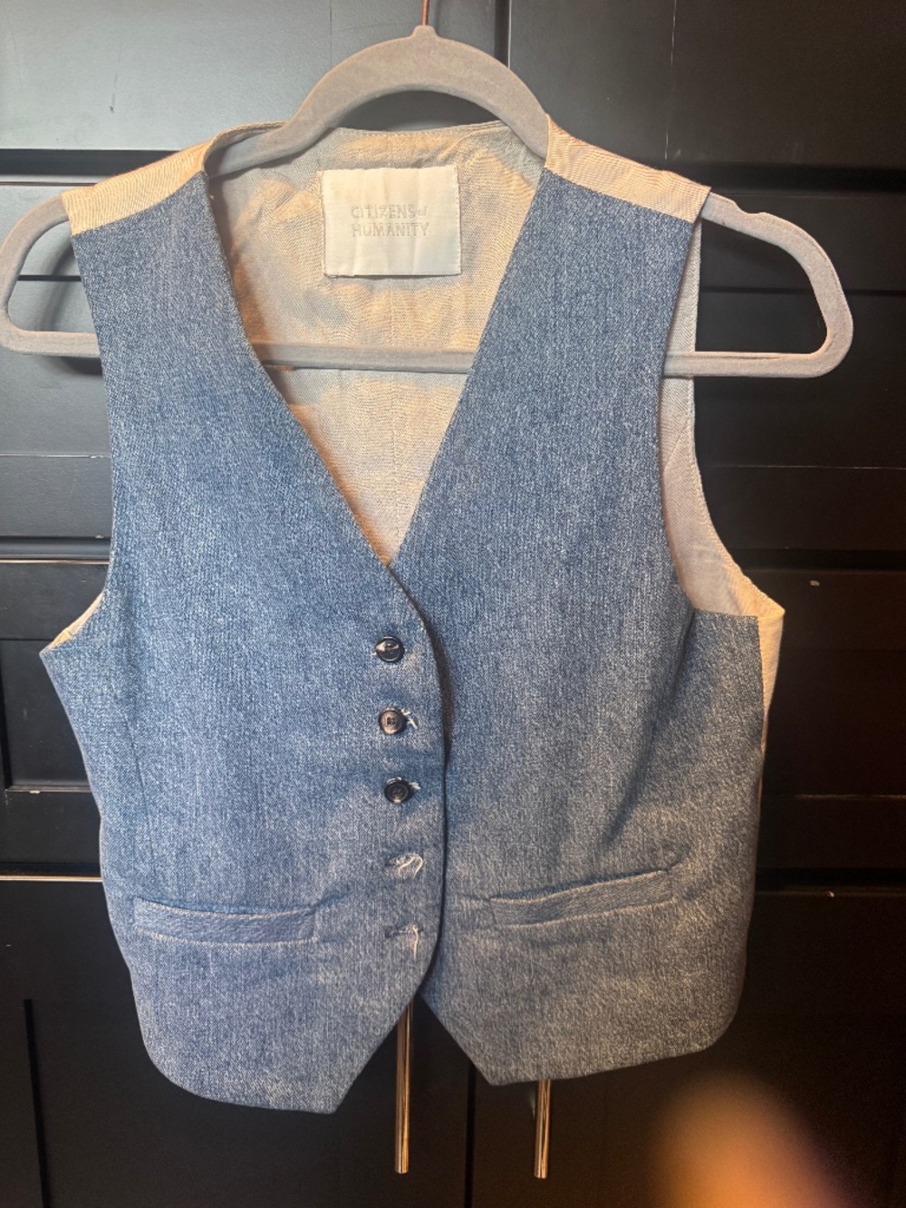 Citizens of Humanity v-neck denim gilet or vest